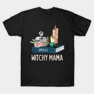 Witch Gift Witchy Mama Wicca Gift Book of Shadows T-Shirt